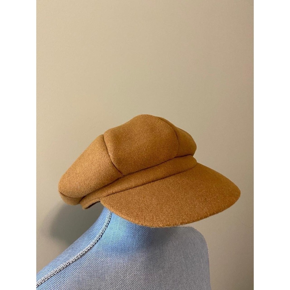 Wool Cabbie Hat Beret Tweed Paperboy Newsboy Unisex Girls OSFM Preppy SKU21